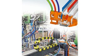 Bild 1: Sensor-Aktor-Klemmen erschließen mit der Push-in-Technik mehr Platz bei der Verdrahtung maschinentechnischer Funktionen – das erleichtert die Montage wesentlich. (Bild: Phoenix Contact)