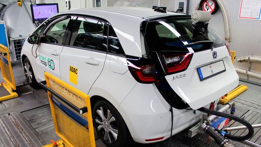 Der Honda Jazz kommt auf 19,3 Punkte und 3,5 Sterne.(Bild:  Green NCAP)