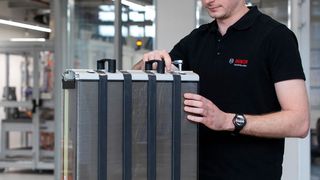 Bosch sieht im Geschäft mit mobiler Brennstoffzellen-Technik langfristig Potenzial in Milliardenhöhe. (Bosch)