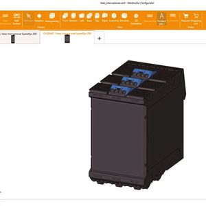 Bild 1: Gehäusezusammenstellung mit dem Konfigurator – Vibrometer SpeedSys300 ODS301.(Bild:  Weidmüller)