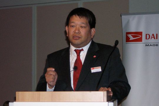 Präsident Atsuhiko Tanimoto appellierte an die Händler, auf ihre lokale Stärke zu setzen und die Kundenbindung nicht aus den Augen zu lassen. (Archiv: Vogel Business Media)