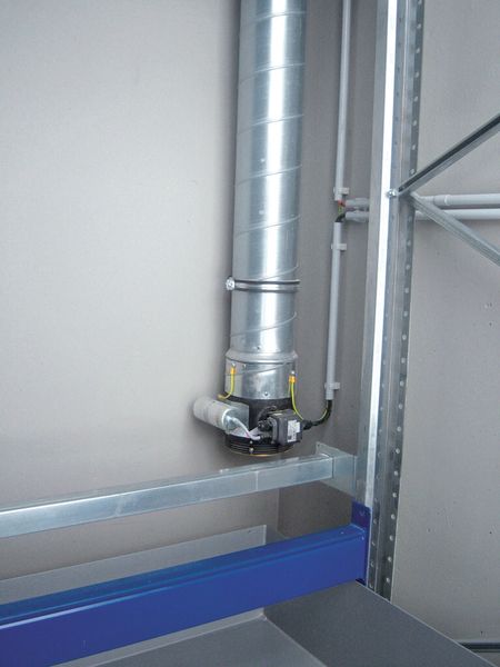 Bild 2: Anlage für einen 2-fachen Luftwechsel. (Bild: Lacont Umwelttechnik)