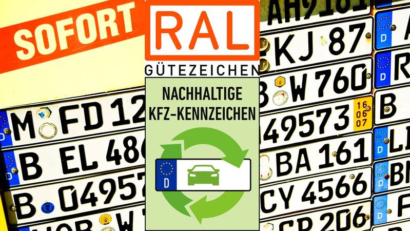 Künftig gibt es ein RAL-Gütezeichen auch für Kfz-Kennzeichen.(Bild:  picture alliance / RAL)