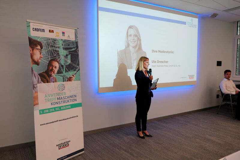 Die Veranstaltung moderierte die Chefredakteurin der konstruktionspraxis, Ute Drescher. (J. Pfeiffer/konstruktionspraxis)