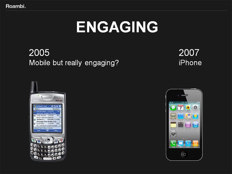 Make it Simple, Engaging & Intuitive: Die Evolution der Technik - ein Palm Pilot als Vorgänger des ersten Smartphones (2005) bis zum iPhone (2007) - auch hier liegen Welten zwischen den beiden Geräteklassen. (Archiv: Vogel Business Media)