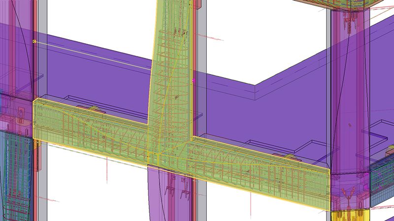 Detail-Ansicht der Bewehrung im Tekla-Modell.  (Bild: PGG Gerstner)