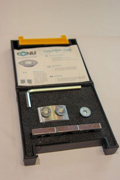 Als Alternative zur üblichen Sechskantmutter fügt sich Conu sich dank ihrer Kegelform ohne Überstand in die Senkung ein und ermöglicht somit eine nahezu ebene Oberfläche.  (Bild: VCG/Juliana Pfeiffer)