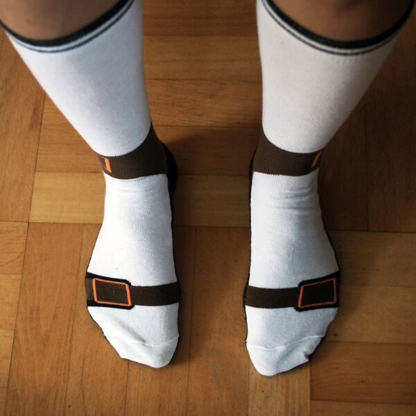 Und falls es dann doch Socken zum Vatertag geben soll, dann bitte originelle, wie die Sandalensocke von www.radbag.de für 8,95 Euro. (www.radbag.de)