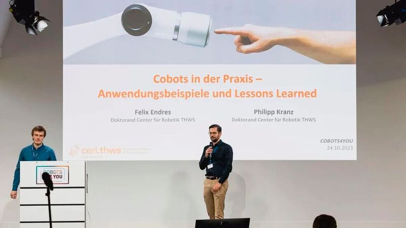 Auf der Cobots-4-You wurden unter anderem die verschiedenen Einsatzmöglichkeiten kollaborativer Roboter thematisiert. (Bild: Stefan Bausewein)