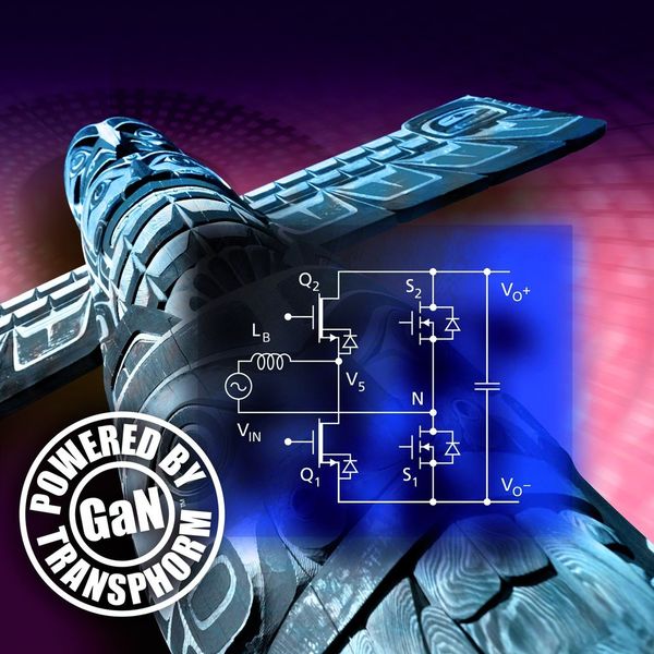 Bild 1: Die auf GaN-Technologie basierende Stromversorgung von Transphorm übertrifft die höchsten bisher mit Silizium möglichen Wirkungsgrade um mindestens ein Prozent. (Bild: Transphorm)