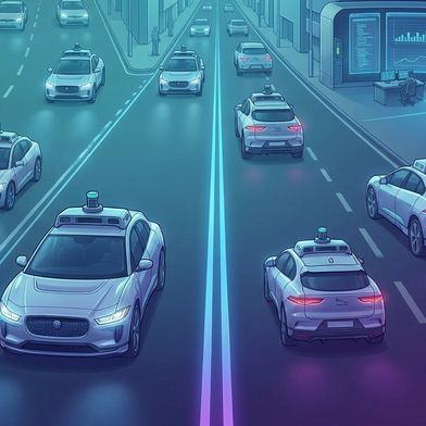 Valeo und ein Forschungs-Start-up aus Tübingen arbeiten an einem Open-Source-KI-Modell für automatisierte Fahrzeuge. (Bild: KI-generiert)