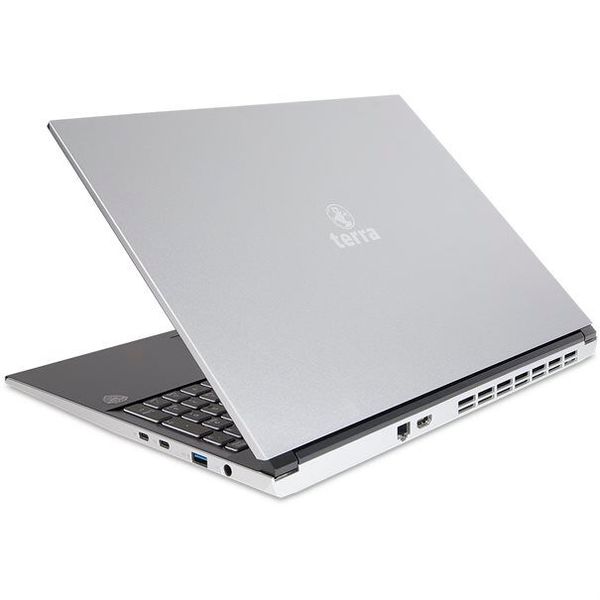 Auf der Rückseite es Notebooks sitzt ein GbE-Port für die LAN-Verbindung. (Bild: Wortmann)