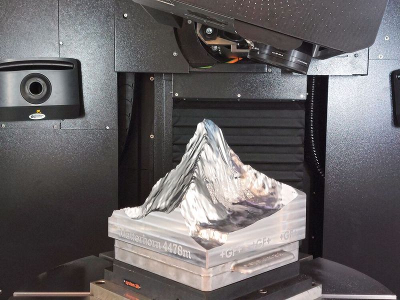 Le mont Cervin, fraisé et personnalisé au laser par GF Machining Solutions pour les 90 ans du MSM. (Source : MSM)
