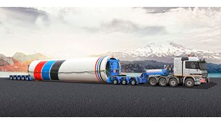 Scheuerle hat seine modularen Plattformwagen der Baureihe Ultralightcombi weiterentwickelt. Die neuen Ausführungen lassen jetzt auch die Achslinienkombination 5+7 zu, informiert das Unternehmen.  (Scheuerle)