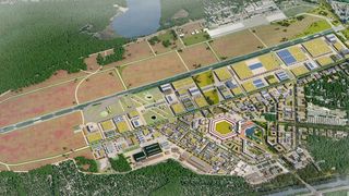 Auf dem Areal des Flughafens Tegel entsteht ein Forschungs- und Industriepark für urbane Technologien: Berlin TXL – The Urban Tech Republic. (Bild: Tegel Projekt GmbH/Macina)