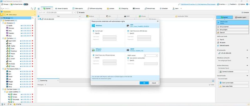 Total Network Inventory bietet eine übersichtliche Oberfläche und ist schnell einsatzbereit. (Bild: Joos - Softinventive Lab)