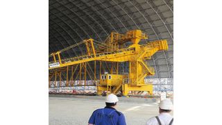 Montage des Absetzers (Bild: Schade)