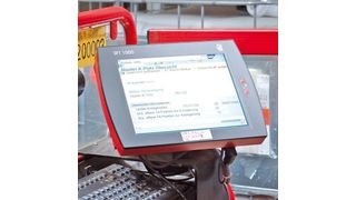 Moderne Funkterminals müssen nicht nur sehr robust sein, sondern vor allem auch einen guten Empfang in allen Lagerbereichen ermöglichen.Bild: GAI (Archiv: Vogel Business Media)