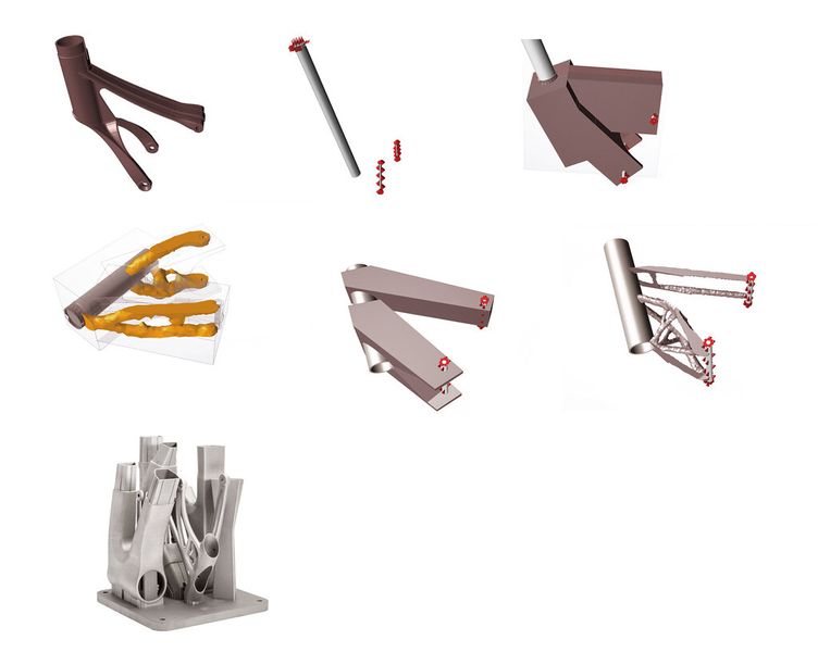 Renishaw bike pictures optimization 3Dprinted part (Bild: Altair, Renishaw)