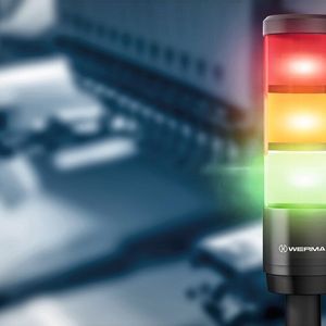 Die neue LED-Signalsäulen-Linie „RST“ von Werma ist mit ihrem Durchmesser von knapp 60 mm ideal für kleinere bis mittlere Maschinen, Anlagen, Schaltschränke und den Apparatebau geeignet.(Bild:  Werma Signaltechnik GmbH + Co. KG)