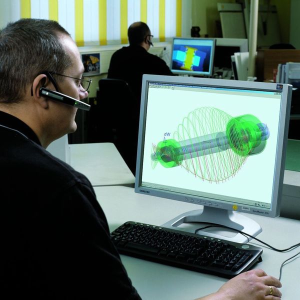 Bild 3: 3D-Darstellung des dynamischen Verhaltens einer Frässpindel. (Bild: Schaeffler)
