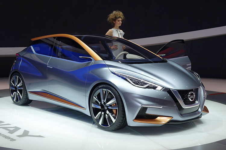 Nissan sieht die Zukunft sportlich. Der Sway ist deshalb scharf geschnitten. (Foto: Christian Otto)