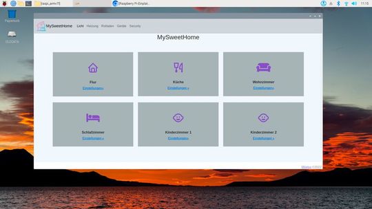 Die App unter Raspberry Pi OS.(Bild:  Bochkor & Dr. Krypczyk / Raspberry Pi OS)