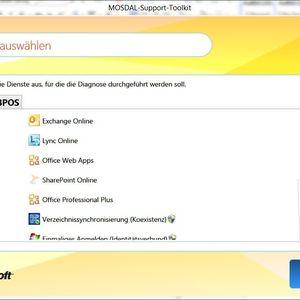 Abbildung 1: MOSDAL hilft bei der einfachen Analyse und Problemsuche bei der Anbindung an Office 365. Vor allem für Hybrid-Umgebungen und der Umstellung auf Clouddienste bzw. beim Betrieb von Heimarbeitsplätzen hilft das Tool.