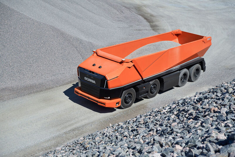 Erstmals ganz ohne Fahrer: Scania hat einen Konzept-Lkw entwickelt, der autonom fahren kann. (Scania)