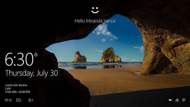 Auch das kann Windows 10 - biometrische Authentifizierung statt Passwort: Windows Hello! (Bild: Microsoft)