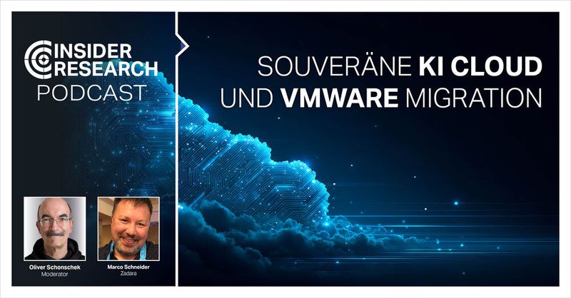 Souveräne KI Cloud und VMware Migration, ein Interview von Oliver Schonschek, Insider Research, mit Marco Schneider von Zadara(Bild:  Vogel IT-Medien / Zadara / Schonschek)