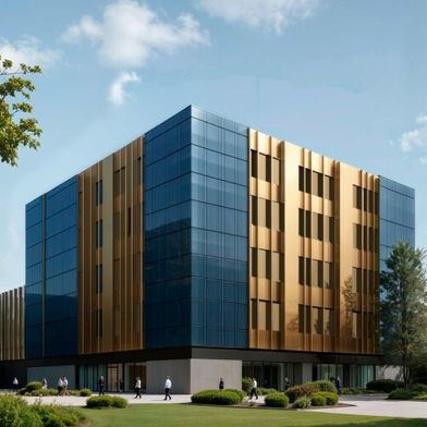 Visualisierung des NorthC-Rechenzentrums in Genf. Dies wird das sechste Rechenzentrum des Datacenter-Betreibers in der Schweiz sein. (Bild: NorthC)