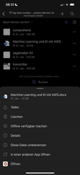 Öffnen, Teilen oder Verwalten von Office-Dokumenten, die in SharePoint gespeichert sind. (Bild: Joos - Microsoft)