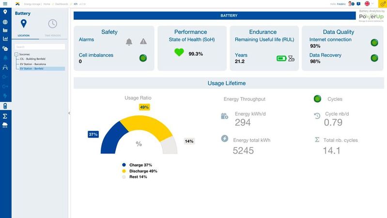 Energiespeicherhersteller Socomec führt die neue Monitoring-Plattform SoLive Pro für die Datenvisualisierung seiner Sunsy-Energiespeichersysteme in Echtzeit in den Markt ein. (Bild:  Socomec)