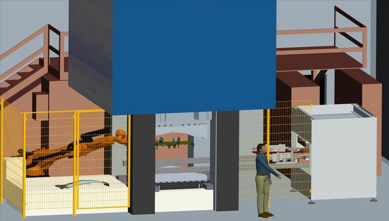 Innovative Prozesskette zum ofenfreien Warmumformen mit integrierter Kontaktwärmebehandlung als neuartiges Erwärmungsverfahren. (Quelle: NMB)