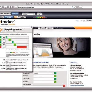 Mithilfe einer Tracking-Software kann auch das Verhalten der Website-Besucher in Registrierungs-, Bestell- und Kontaktformularen analysiert werden. 