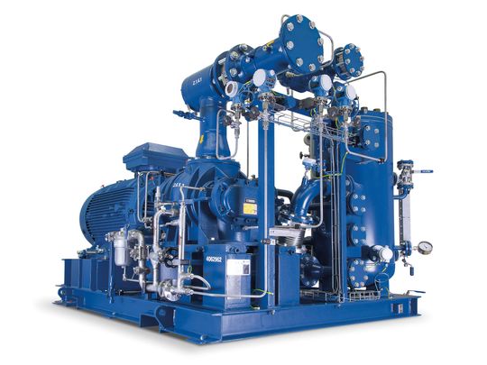 Die öleingespritzten Biogas-Verdichter der Baureihe VMY ermöglichen einen Enddruck von bis zu 24 bar.(Bild:  Aerzen)