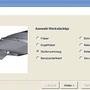 Bild 2: Der integrierte Technologie-Wizard vereinfacht die Werkzeuggestaltung. 