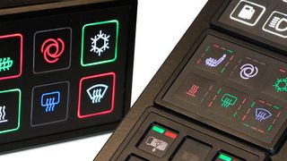 Griessbach bietet winbaufertige Can-Module mit erweiterten Anzeige- und Signaloptionen durch RGB-Hinterleuchtung und umlaufende Ring- oder Segmentbeleuchtung an.  (Griessbach)