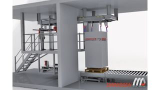 Dinnissen bietet eine neue Lösung zur hygienischen Big Bag-Abfüllung.  (Bild: Dinissen Process Technology)