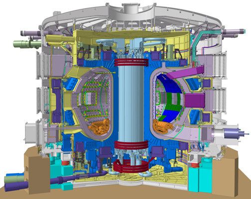 An updated cutaway of the ITER Tokamak, produced by the ITER Design Office in January 2013. (ITER Organization)