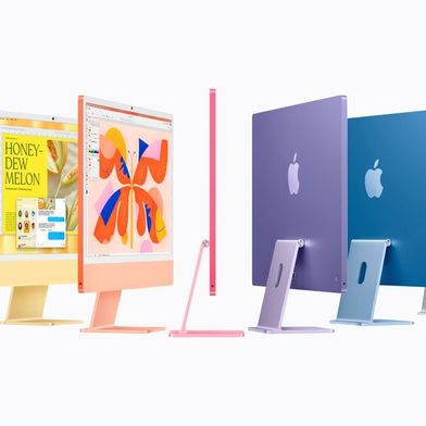 Der neue Apple iMac arbeitet wie auch das neue Macbook Pro, mit dem M6-Chip von Apple und bietet ein 24 Zoll großes 4,5K-Display. (Bild: Apple)