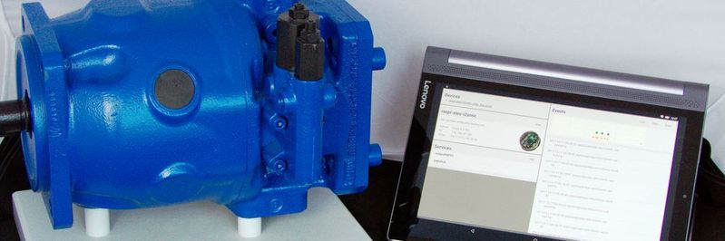 Als Anwendungsbeispiel haben die Forscher des Fraunhofer IDMT eine Axialkolbenpumpe gewählt. (Bild:  Fraunhofer IDMT)