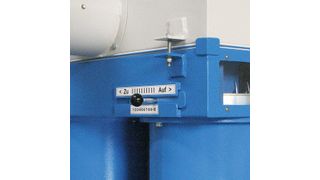 Der Doppel-Zyklonabscheider ermöglicht eine genaue Kornmitteltrennung durch Einstellen per Hebel. Bilder: Paul Auer (Archiv: Vogel Business Media)