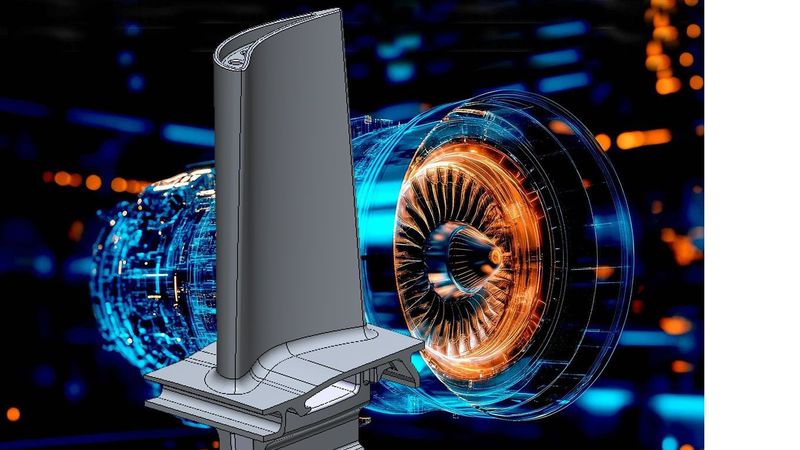 Digital Twin einer Turbinenlade.(Bild:  CoreTechnologie)