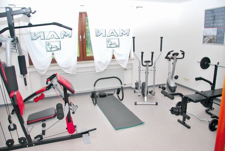 Und zwischendurch können sich Trucker und Mitarbeiter trimmen. (Foto: Wenz)