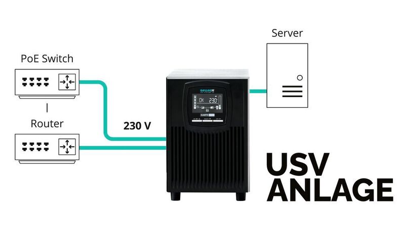 Online USV-Systeme empfiehlt das zentrale Absichern der Netzwerk-Herzstücke Switch, Router und Server. (Online USV-Systeme)