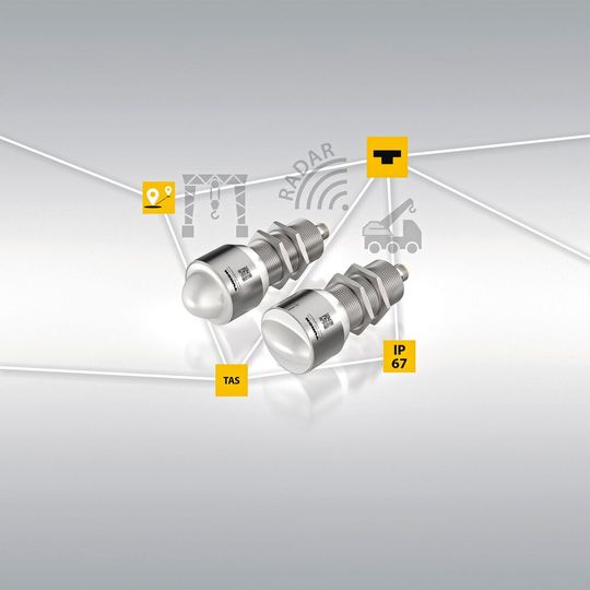 Bis zu 30 Meter Reichweite: die zwei neuen Varianten der DR-Radarsensor-Serie von Turck.(Bild:  Turck)