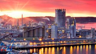 The Yara plant at Herøya in Norway.  (Dag Frode Heiland)
