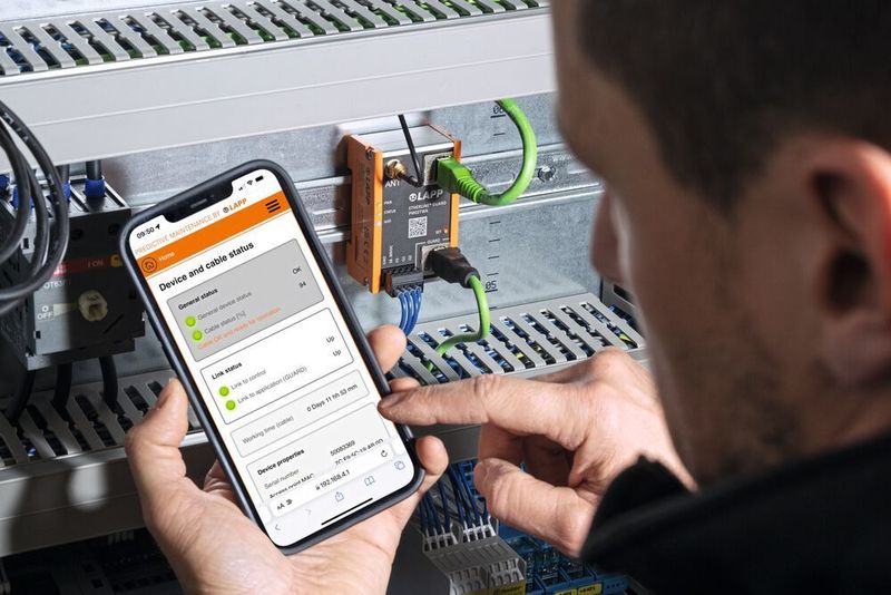 Möchte ein Nutzer auf detaillierte Einstellungen oder Funktionsparameter zugreifen, oder sich über die grafische Verlaufshistorie des Kabelstatus informieren, bietet das Webinterface von Etherline Guard einen einfachen und komfortablen Zugang.  (Lapp)